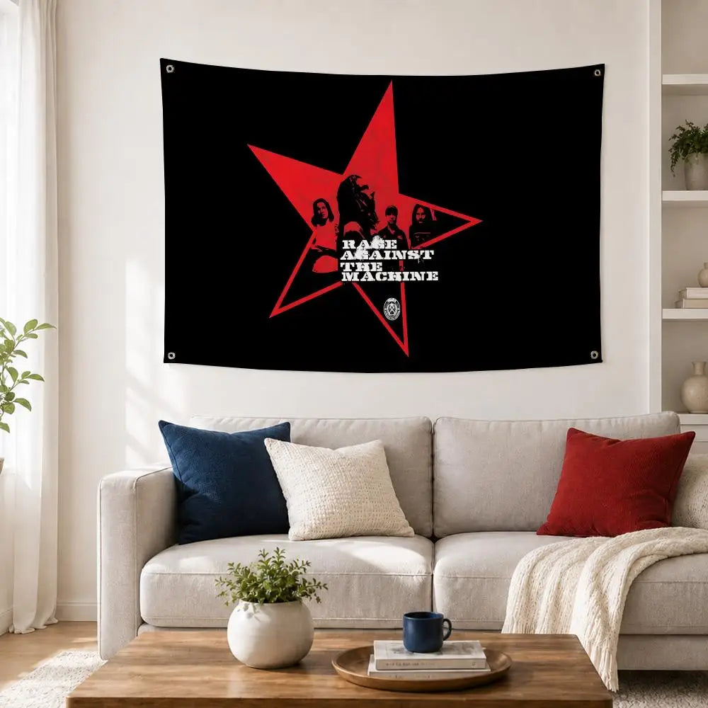 Rage Against the Machine Flag – Wall & Concert Banner Band Wall Flag Axl