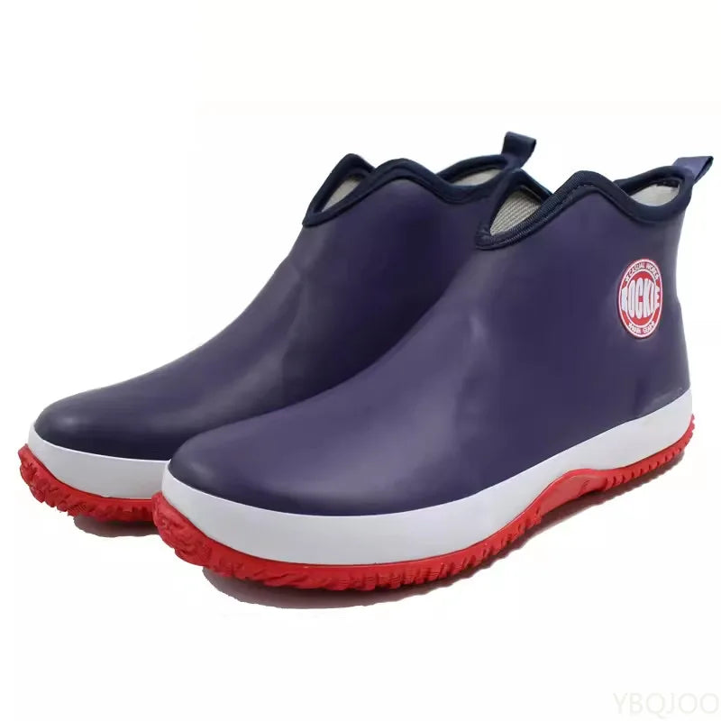 Men's Waterproof Anti-Slip Rain Boots | Lightweight Mid-Calf Men's Rain Boots Axl 43 PURPLE