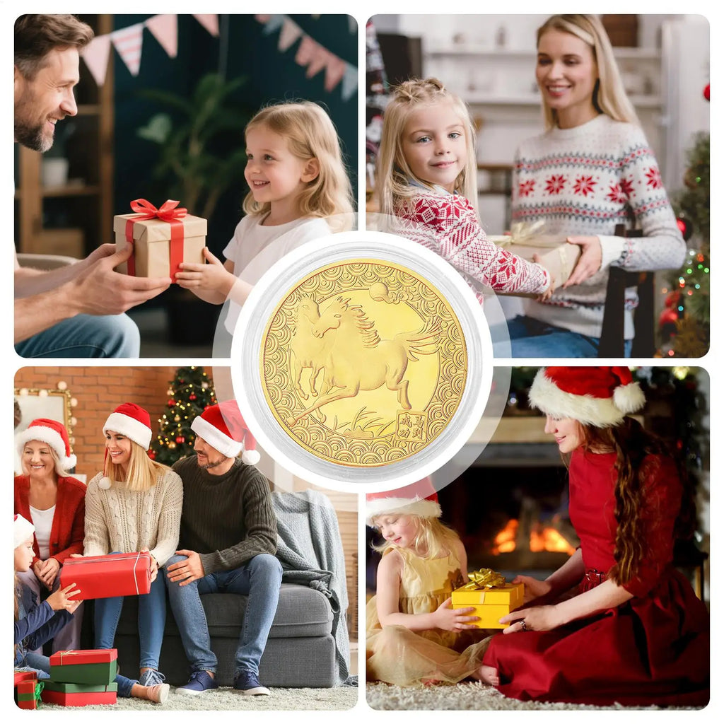 Year of the Horse 3D Commemorative Coin – Lucky New Year Gift Commemorative Coin Axl