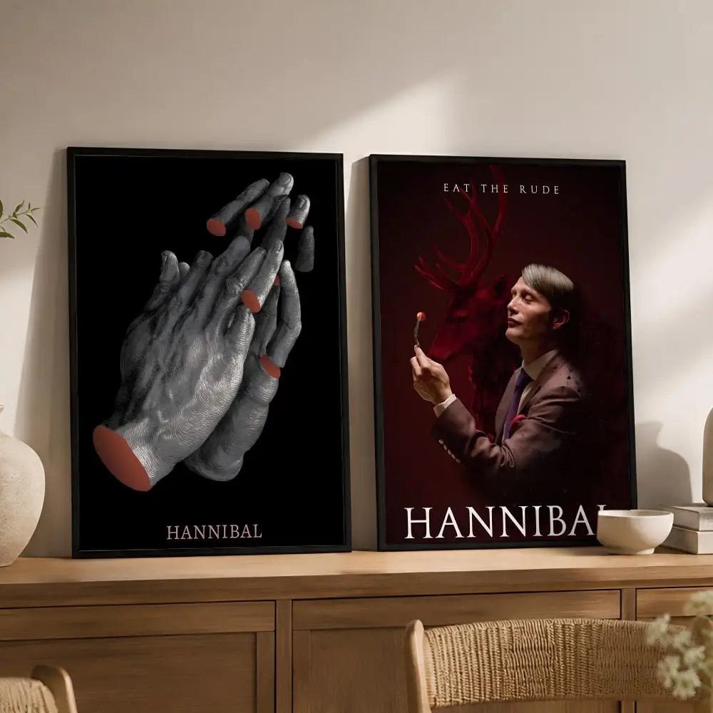 Hannibal TV Show Poster – Waterproof PVC Peel-and-Stick Wall Art Wall Art Poster Axl