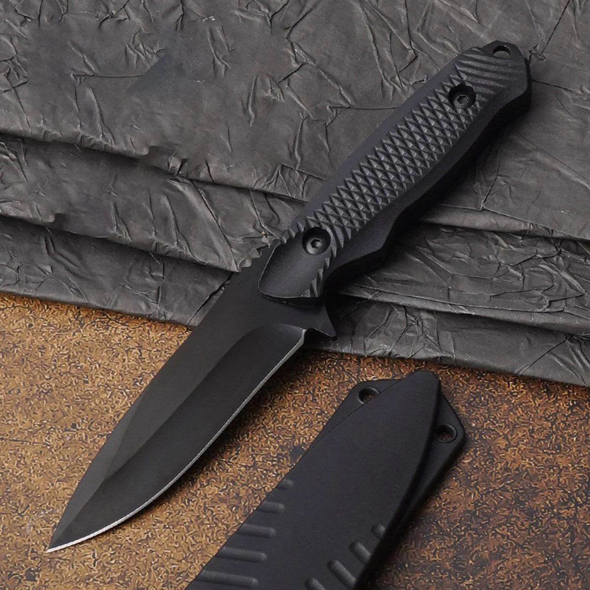 SHENJIU Black Blade Multi-Tool Knife – Dragon Bone Design Multi-Tool Knife Axl