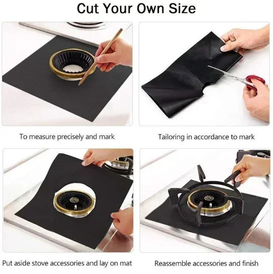 Gas Stove Burner Covers – Washable Stovetop Protector Mats Stove Burner Covers Axl
