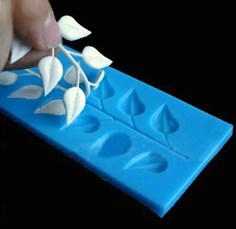 Vine Leaf Lace Silicone Mold – Fondant & Cake Decorating Silicone Baking Mold Axl