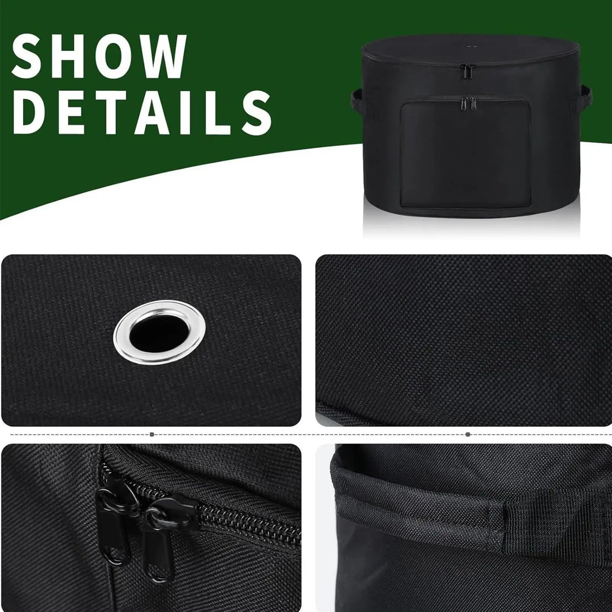 Garden Hose Storage Pot – Weatherproof 150ft Oxford Organizer Hose Storage Pot Axl