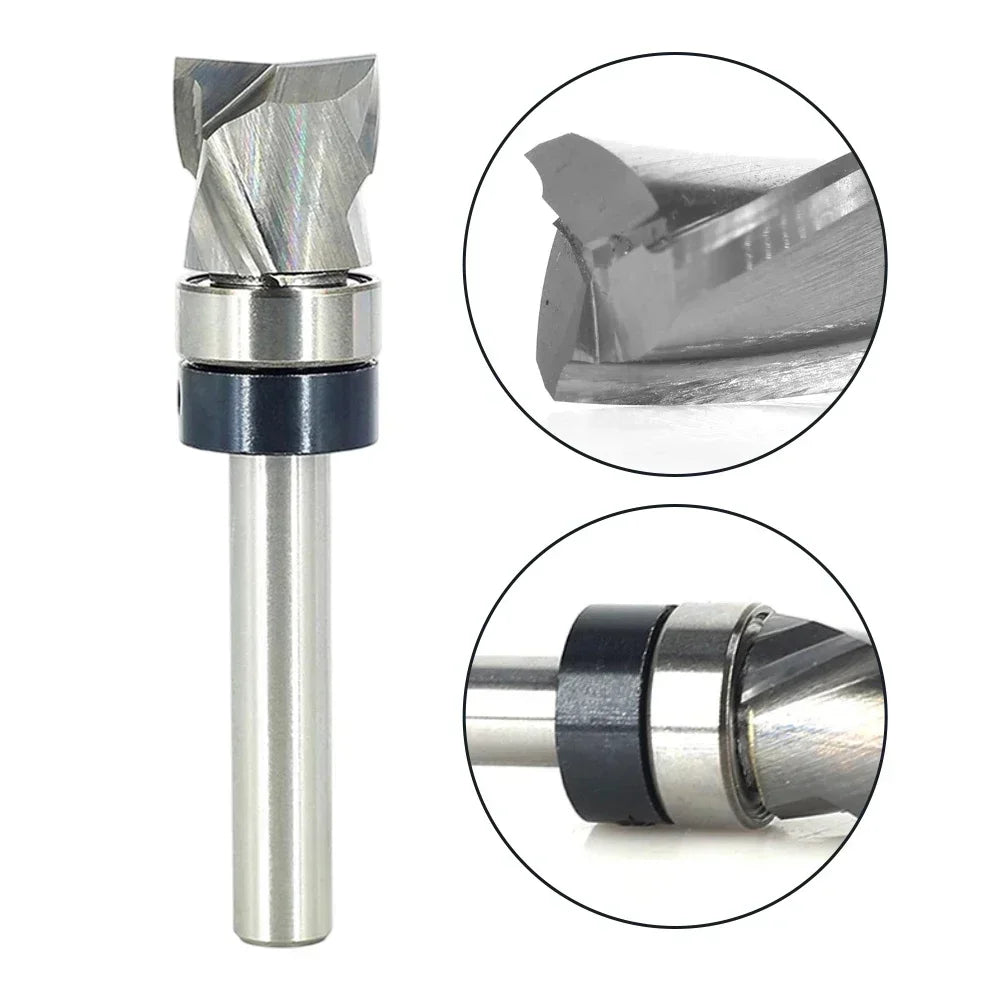 12.7mm Spiral Flush Trim Router Bit with Bearing | Wood Milling Router Bit Axl