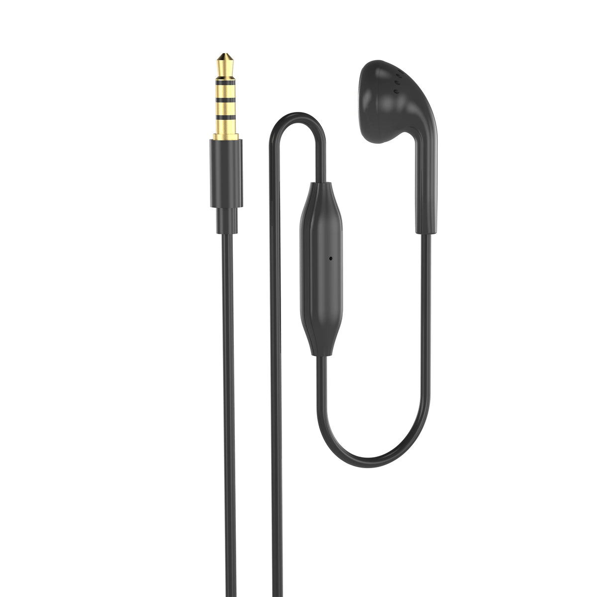 INTNIUB Single-Ear Wired Headset with Mic – 3.5mm, 120cm Wired Mono Headset Axl