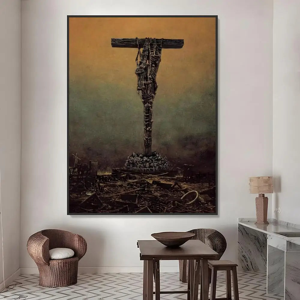 Zdzisław Beksiński Art Stickers – HD Waterproof Wall Decor