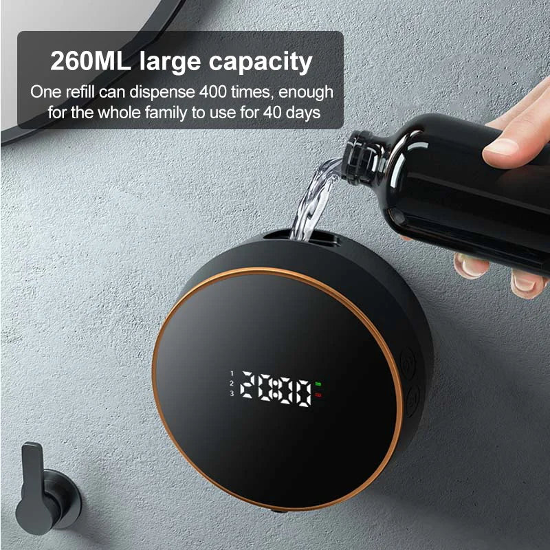 BALASHOV Touchless Foam Soap Dispenser | Type-C, Temp Display Foam Soap Dispenser Axl