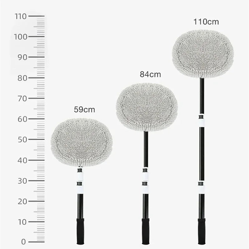 Telescopic Car Wash Mop – Soft Chenille Long Handle Brush Car Wash Brush Axl