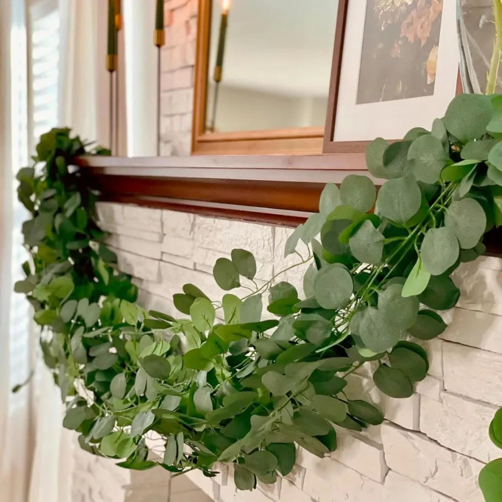 Artificial Eucalyptus Garland 5/10 Pack – Wedding & Home Decor Artificial Garland Axl
