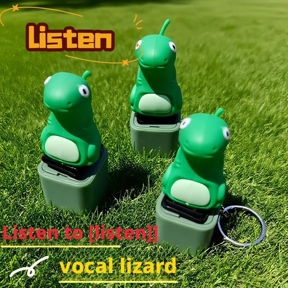 Lizard Fidget Clicker Keychain – Sound & Light, USB Rechargeable Fidget Clicker Keychain Axl