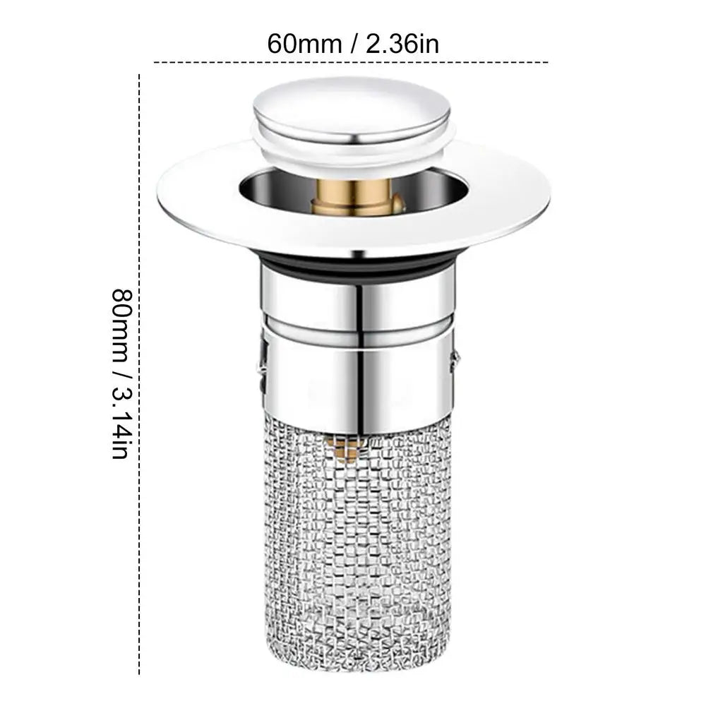 Sink Drain Strainer & Hair Catcher – Anti-Clog Filter Plug Drain Strainer Filter Axl As show