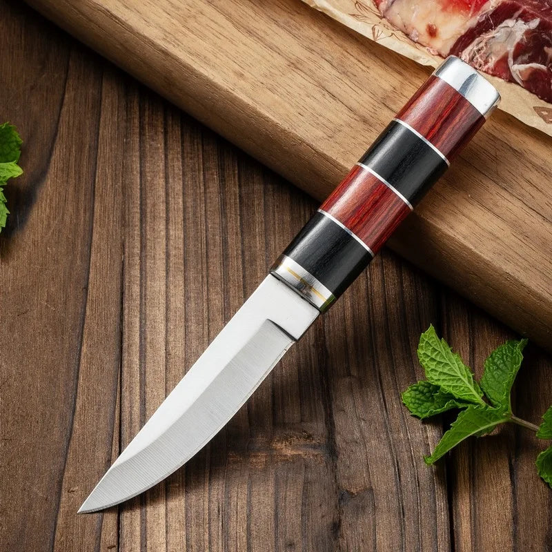 Stainless Steel Paring Knife – Wood Handle Fruit & Meat Knife Kitchen Paring Knife Axl