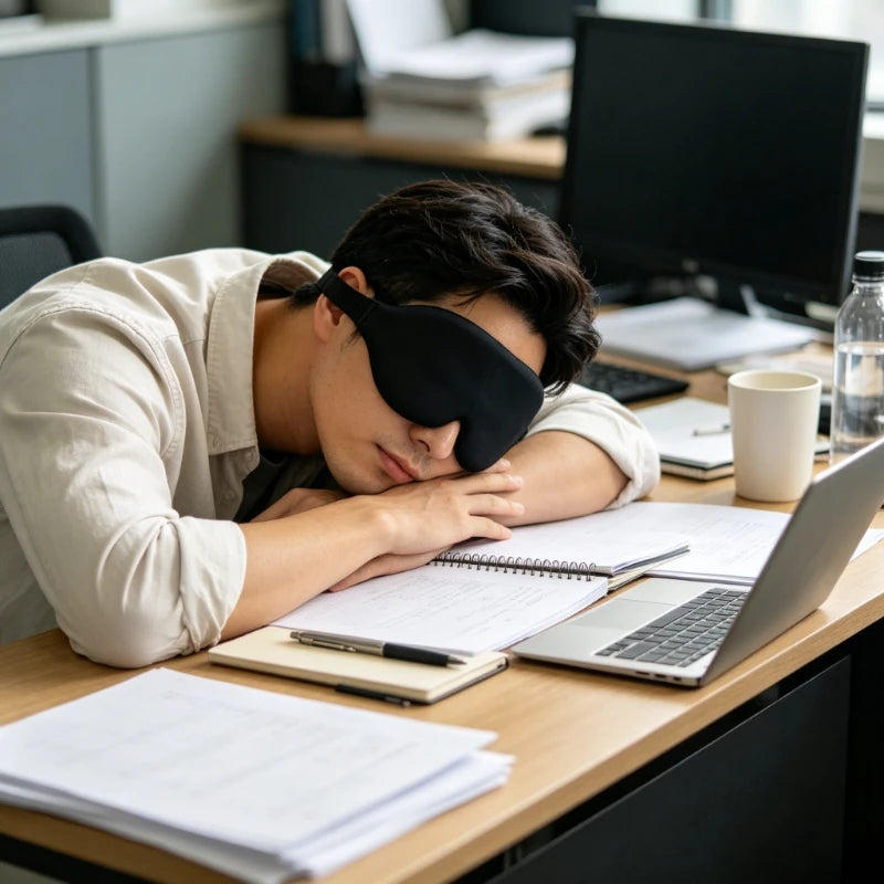 3D Blackout Sleep Mask – Zero Pressure, Adjustable Strap Sleep Eye Mask Axl