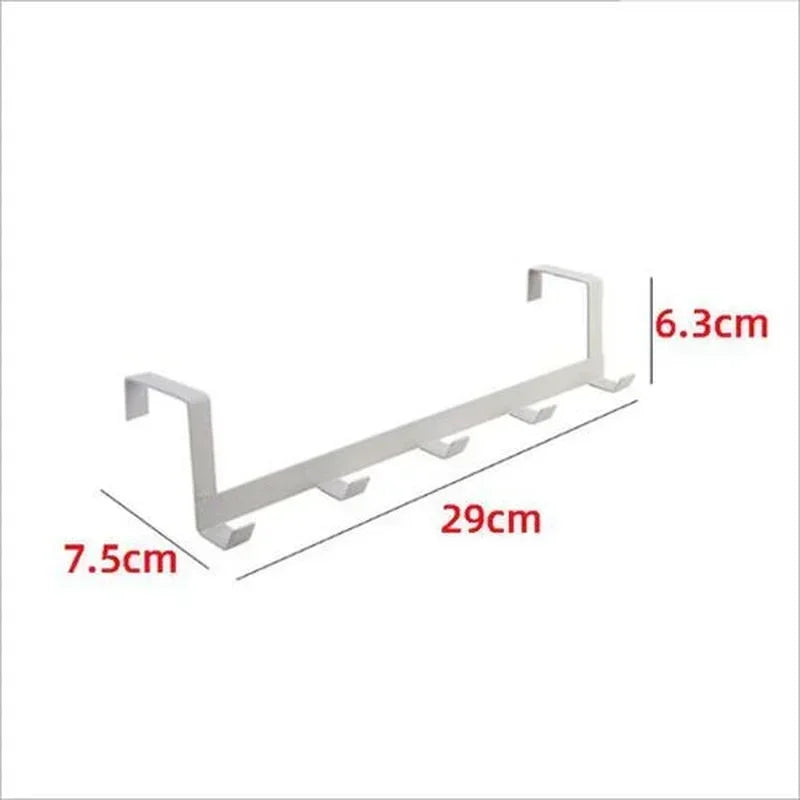 Over-Door Wrought Iron Hook – No-Drill Storage Rack Over-Door Hook Axl