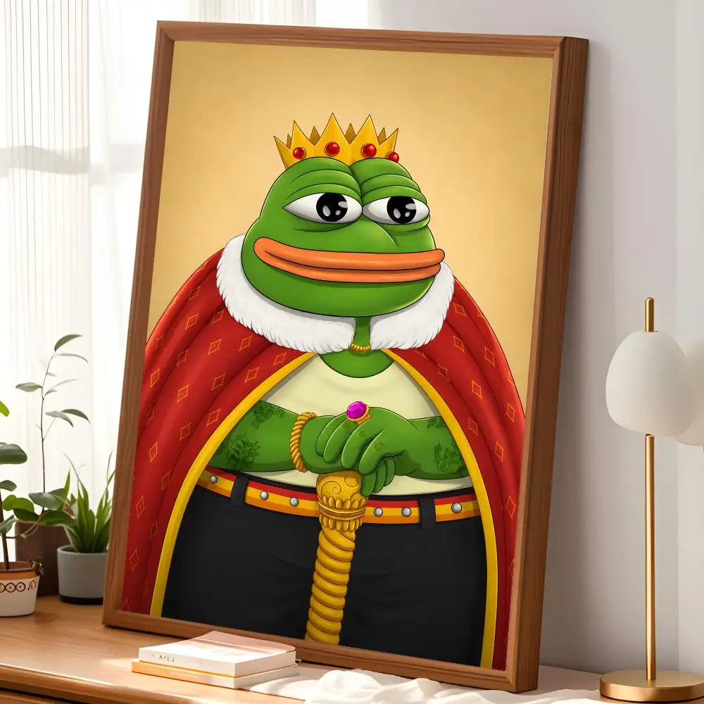 Pepe the Frog Meme Poster – Peel & Stick Waterproof Wall Art Wall Art Poster Axl