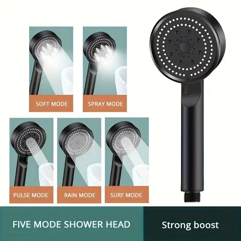 2-Pack High-Pressure Handheld Shower Head – 5/6 Spray Modes Handheld Shower Head Axl