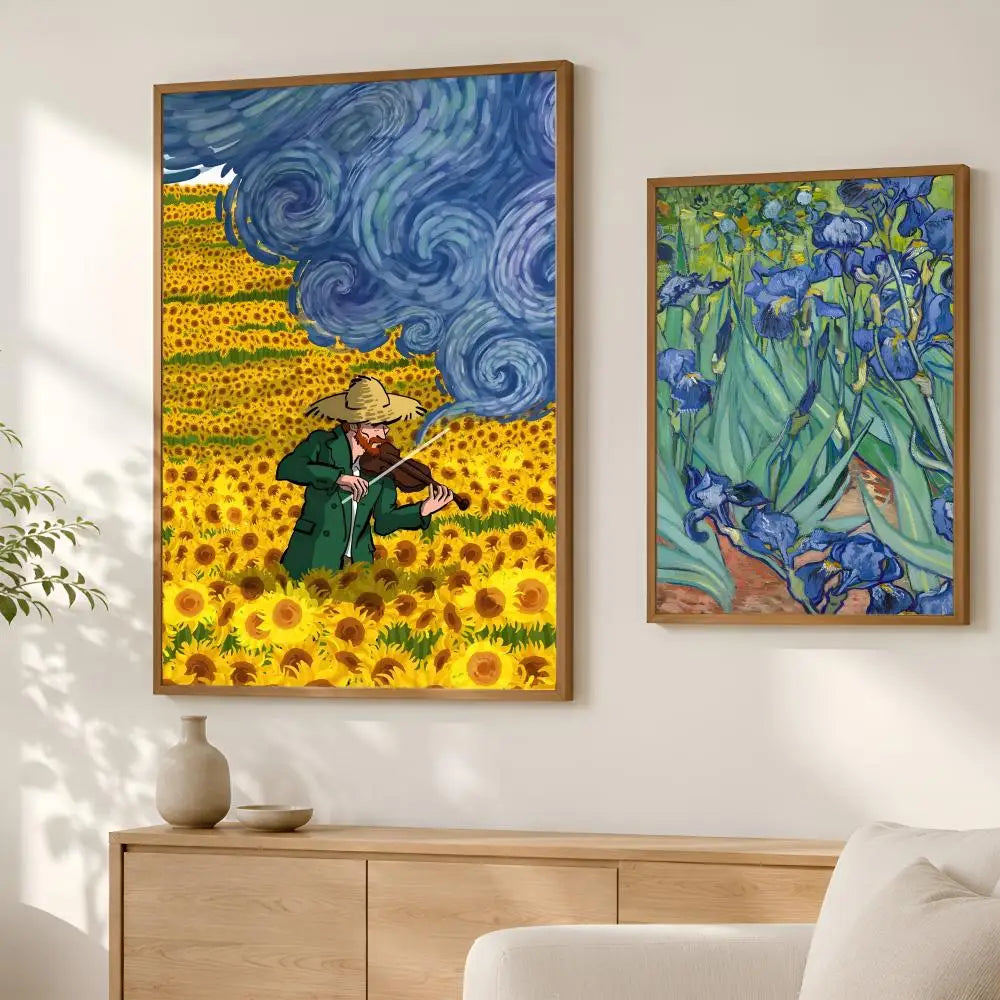Vincent van Gogh Self-Stick HD PVC Wall Art Poster | Waterproof Wall Art Poster Axl