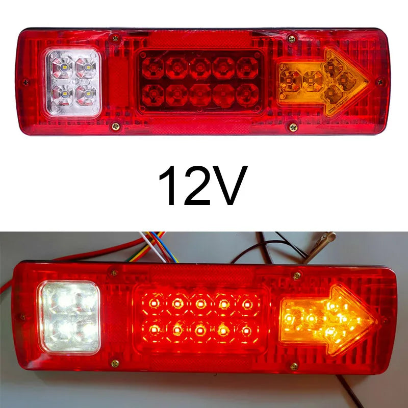 2-Pack LED Truck Tail Light Bar – Trailer, RV & Boat Lamp LED Tail Light Bar Axl 12V Red 2PCS