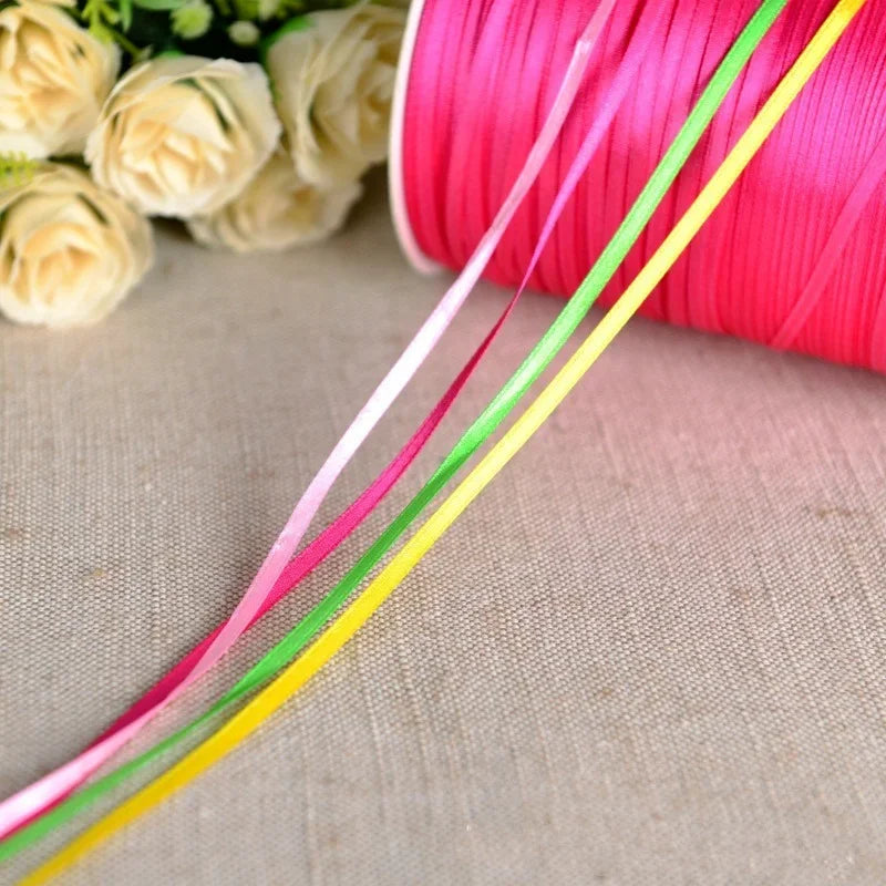 50M Double-Sided Satin Ribbon Roll – Wedding, Gift & DIY Craft Satin Craft Ribbon Axl