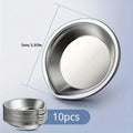 10-Pack Stainless Steel Mixing Palettes – Makeup & Nail Trays Makeup Mixing Palette Axl 10pcs