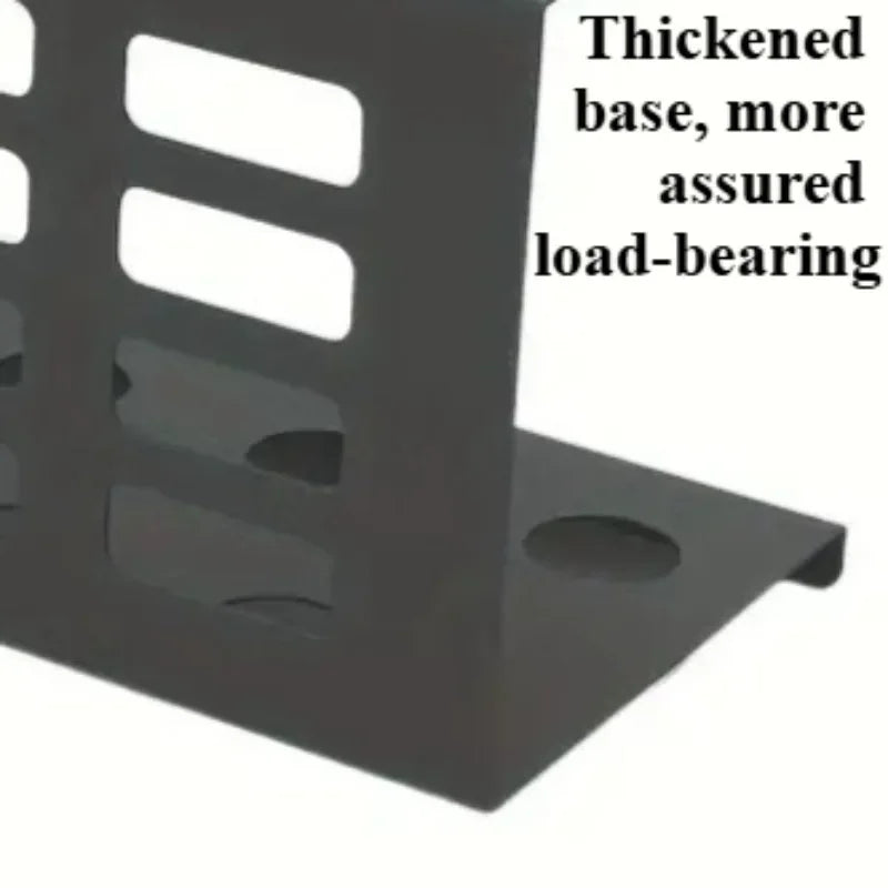 Wall-Mounted Steel Bottle Storage Rack – Kitchen Organizer Wall Storage Rack Axl