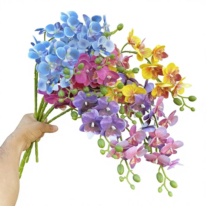 Artificial Phalaenopsis Orchid Stems – Lifelike Fake Flower Decor Artificial Flower Stems Axl