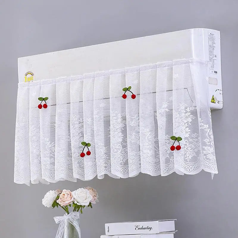 Lace Floral AC Wind Deflector Cover | Elegant Bedroom Curtain AC Wind Deflector Cover Axl H