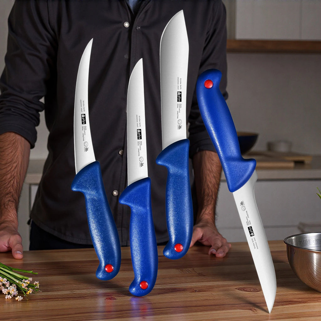 Ultra-Sharp Stainless Steel Boning & Butcher Knife Set Boning Knife Set Axl