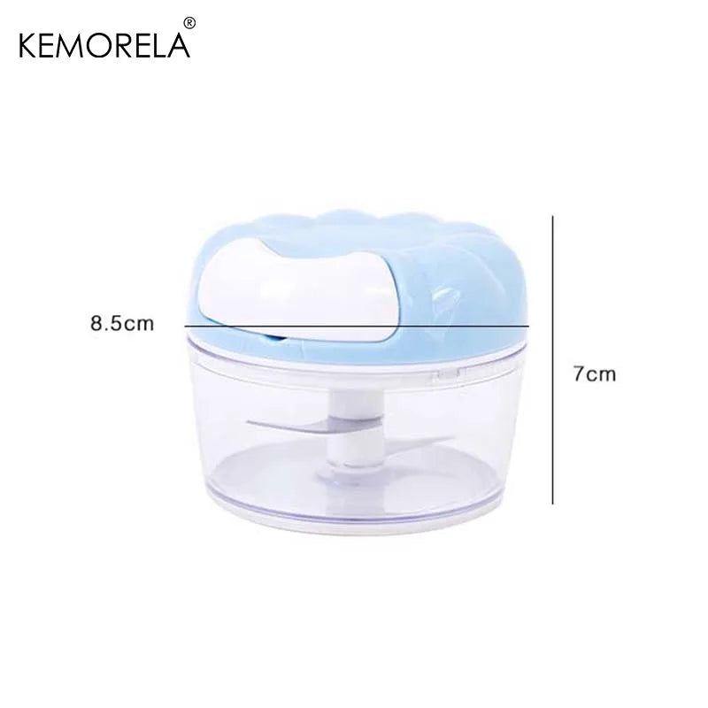 KEMORELA Manual Garlic Chopper – Mini Food Grinder & Cutter Manual Food Chopper Axl