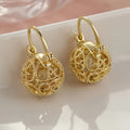 Huitan Hollow Ball Drop Earrings – Women's Trendy Jewelry Drop Earrings Axl E5869