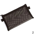 Transparent Mesh Pencil Case – Large Capacity Stationery Bag Pencil Case Axl WHITE
