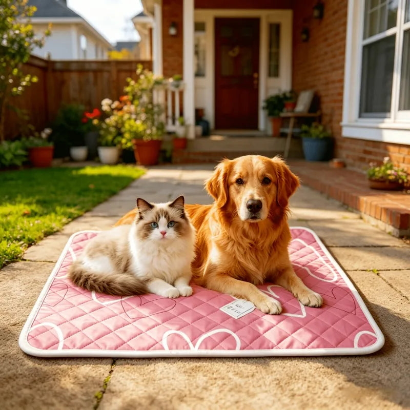KEMORELA Pet Cooling Mat – Washable Dog & Cat Ice Pad Pet Cooling Mat Axl