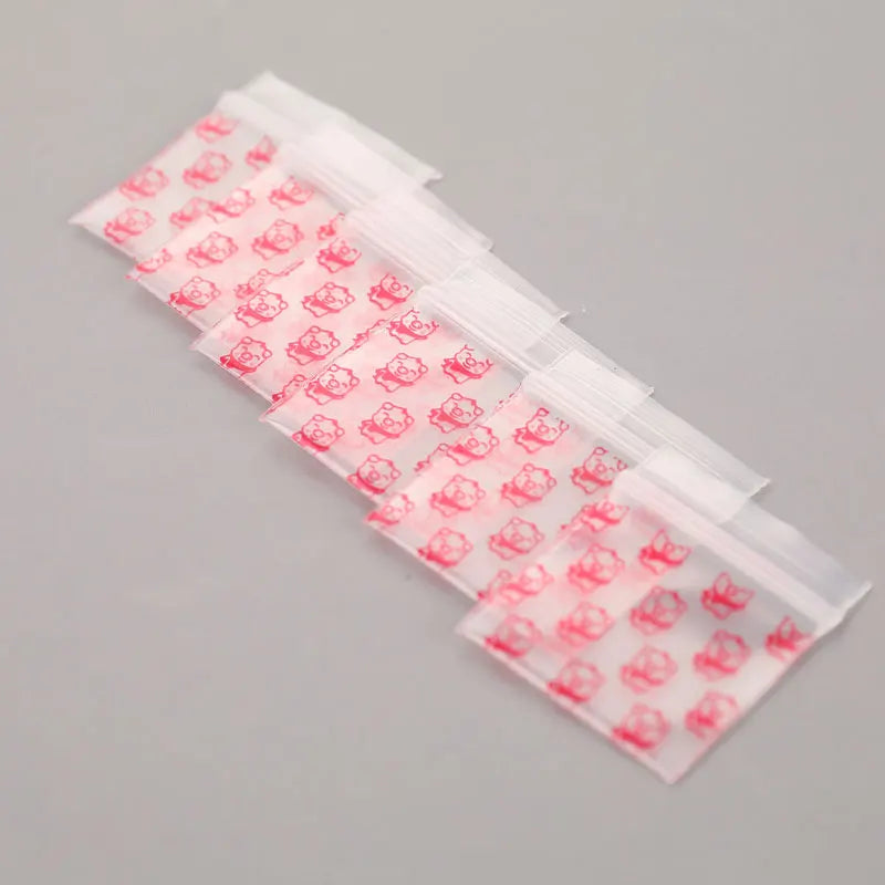 100 Pcs Mini Clear Zipper Bags – Small Plastic Storage Bags Plastic Zipper Bags Axl