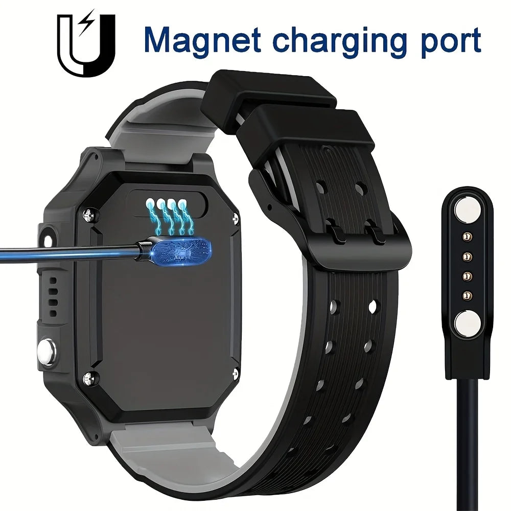 4-Pin Magnetic Smart Watch Charger Cable – GT88 KW18 KW88 Smart Watch Charger Axl