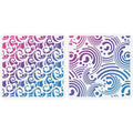 2-Pack Cosmic Swirl Spiral Stencils 11.8" – Reusable Wall Craft Stencil Set Axl AECH04-18661