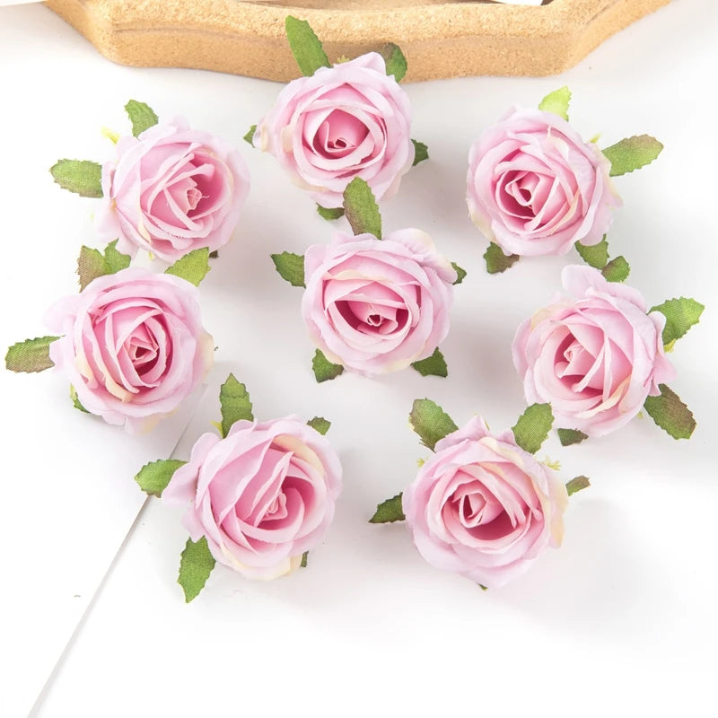 Silk Rose Artificial Flower Heads – Bulk 40/80 Pcs for Weddings Artificial Silk Flowers Axl color 6 80 pieces