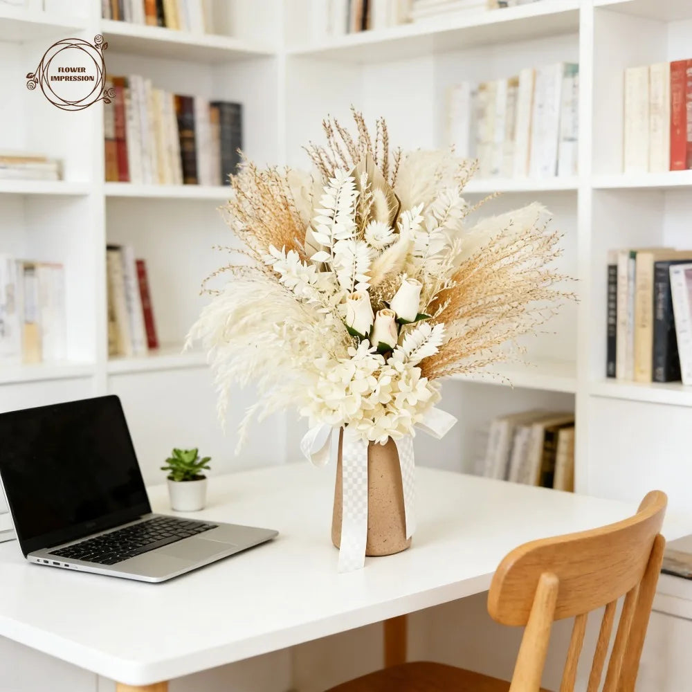 Dried Palm Leaf Bouquet – Wedding & Home Décor Flowers Dried Flower Bouquet Axl