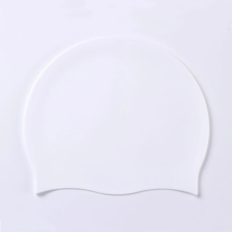Silicone Swimming Cap – Waterproof Swim Hat for Men & Women Swim Cap Axl One Size WHITE