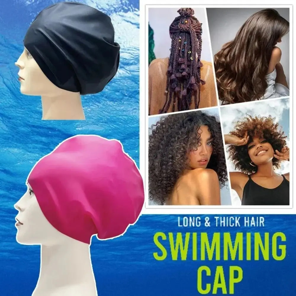 Silicone Swim Cap – Waterproof Snorkeling Cap for Women Swim Cap Axl