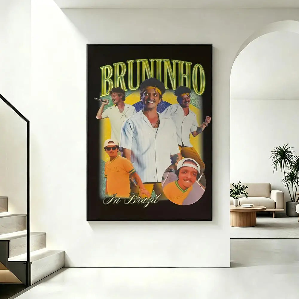 Bruno Mars HD Poster – Waterproof Sticky Wall Art Decor Wall Art Poster Axl