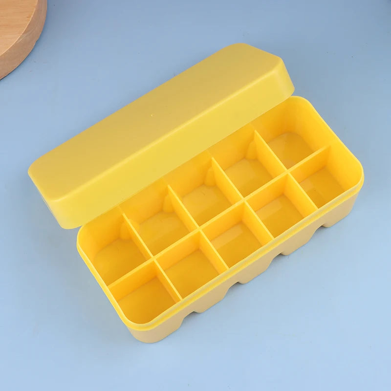 Hard Plastic 35mm Film Storage Case – Holds 10 Rolls Film Storage Case Axl Yellow