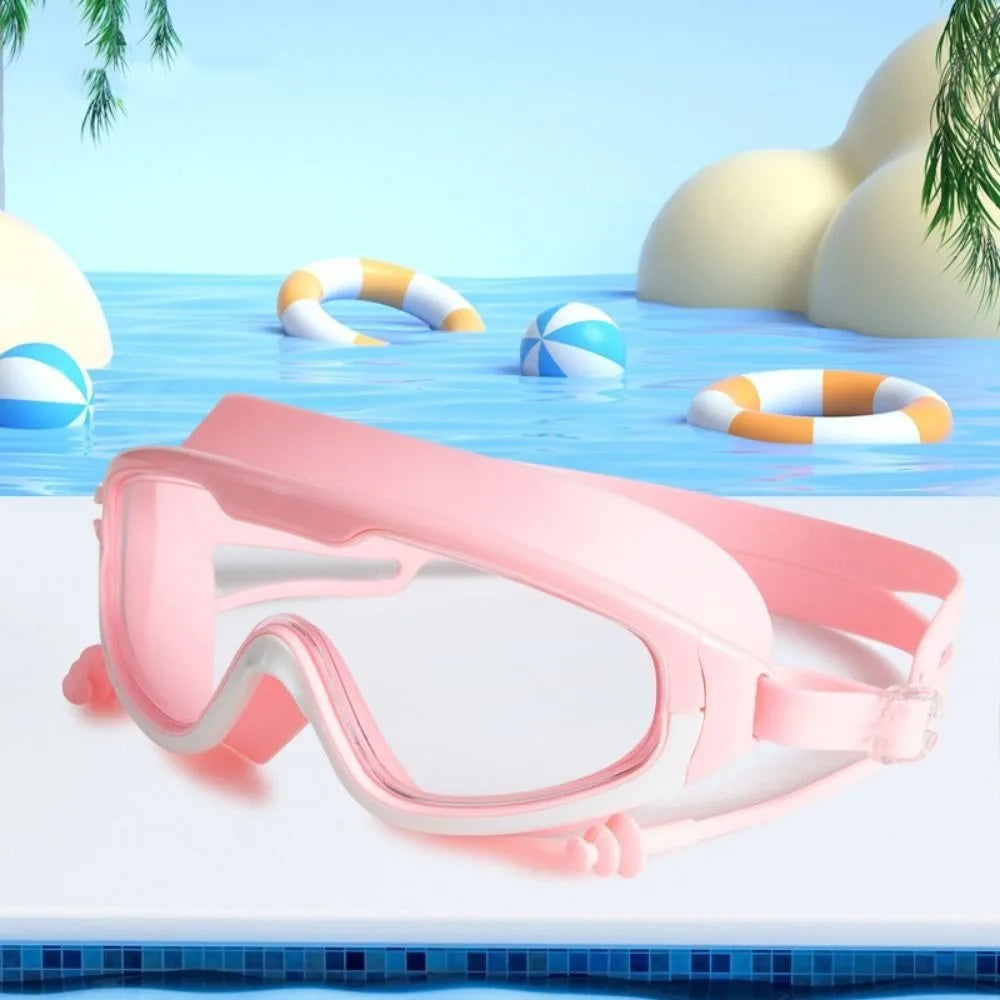 Wide Frame Anti-Fog Swimming Goggles – UV Protection Adults Swimming Goggles Axl Pink-6-14 Aged