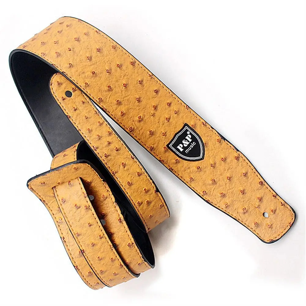 PU Leather Embossed Guitar Strap | Adjustable 130–150cm Guitar Strap Axl