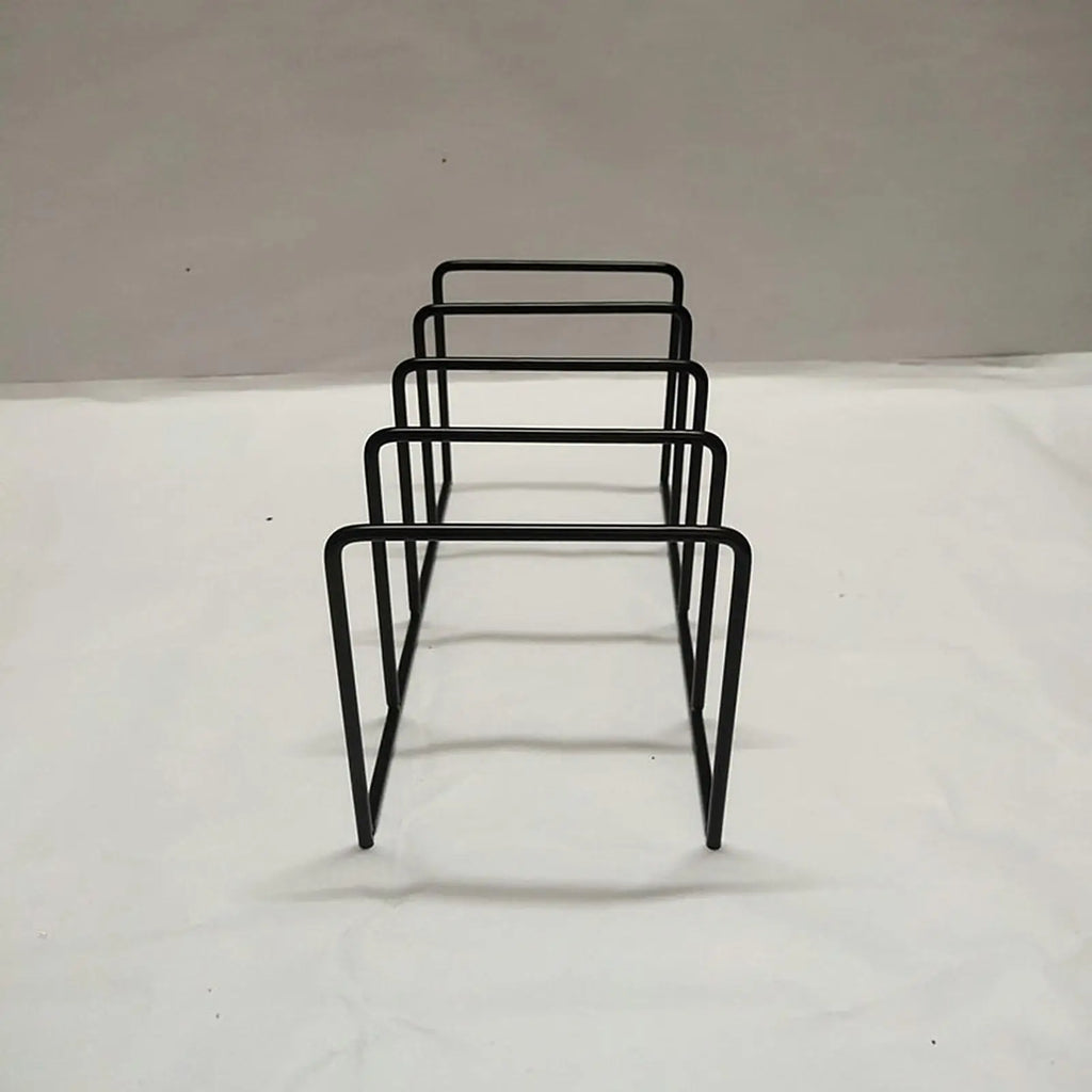 Black Iron Vinyl Record Stand & Desk Organizer Rack Vinyl Record Stand Axl