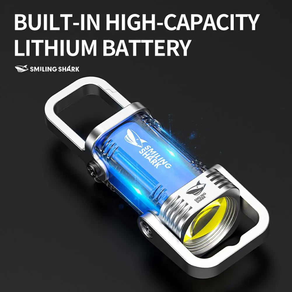 Rechargeable COB Keychain Flashlight – 7-Mode IPX4 Waterproof Keychain Flashlight Axl