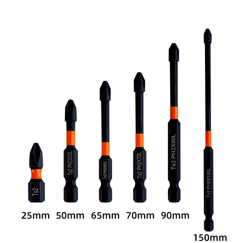 Magnetic Non-Slip Drill Bit Set | S2 Steel | 3, 6 & 12 Pc Drill Bit Set Axl 6PC