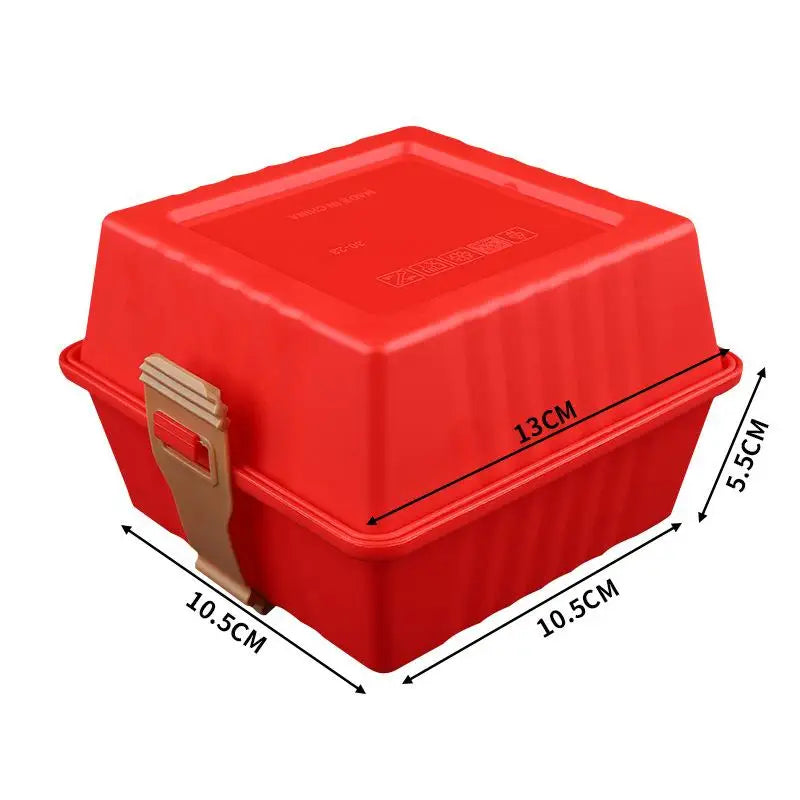 Sandwich Bento Box with Strap – Portable Lunch Container Sandwich Lunch Box Axl Red