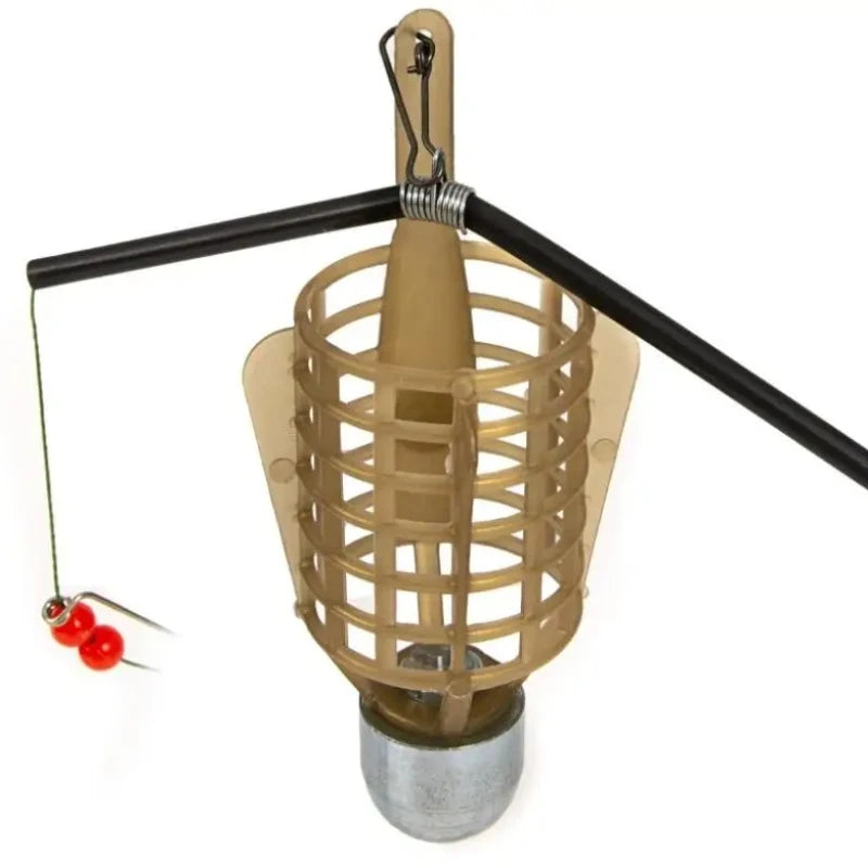 Fishing Lure Cage & Bait Feeder Basket 20–50g with Hooks Fishing Bait Feeder Axl