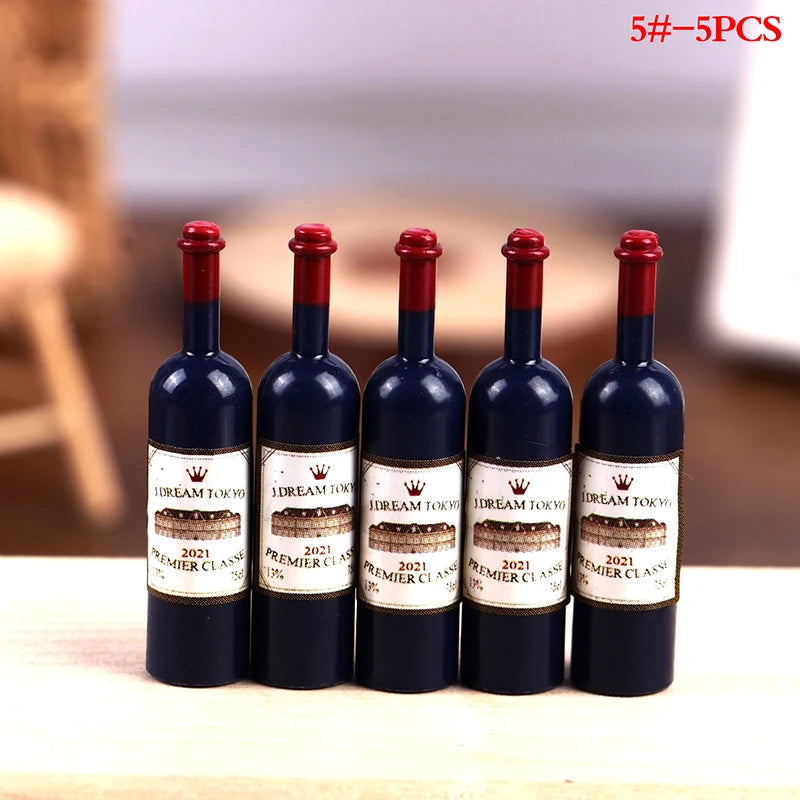 1:12 Dollhouse Miniature Wine & Beer Set – 15-Piece Resin Kit Dollhouse Miniature Set Axl E